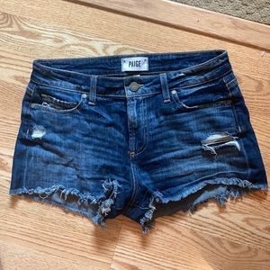 Paige Dark wash Denim Shorts